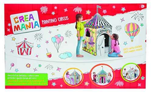 Giochi Preziosi - Crea Mania Painting Circus - Tenda da Circo da Colorare per Bambini