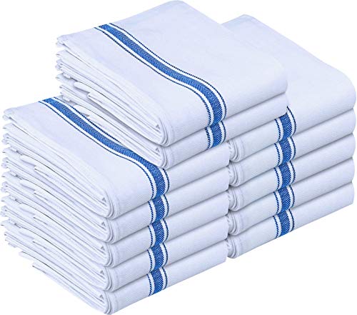 Utopia Towels - asciugapiatti - 100% cotone 12 pezzi Asciugamani da cucina e strofinacci (38 x 64 cm, blu)