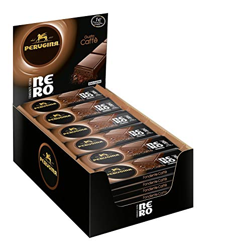Perugina Nero 36 Barrette di Cioccolato Fondente con Granella di Caffè 35 g, 1.47 Kg