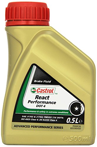 Castrol 21878, liquido per freni React Performance Dot 4, 500 ml