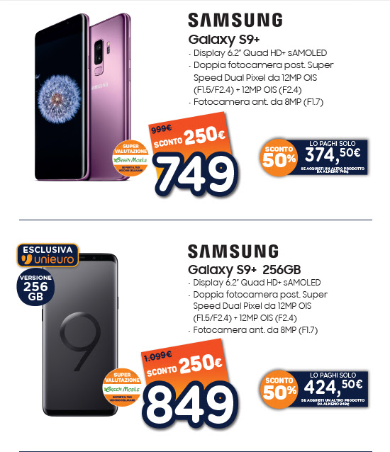Samsung Galaxy S9 Plus Unieuro